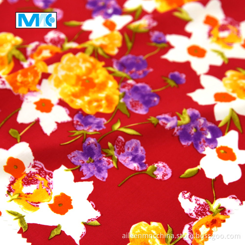 100%  rayon reactive print in fashion design